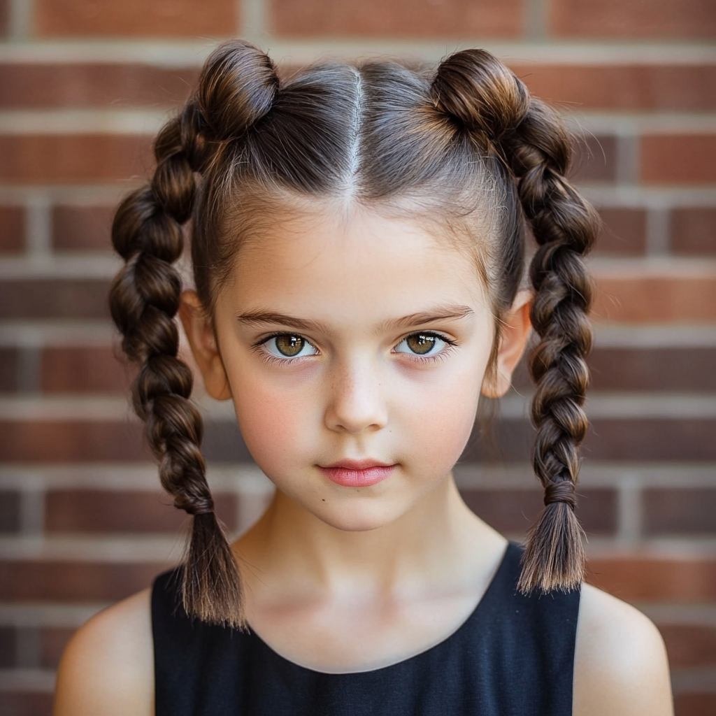 Dutch Braid Pigtails for Picture Day