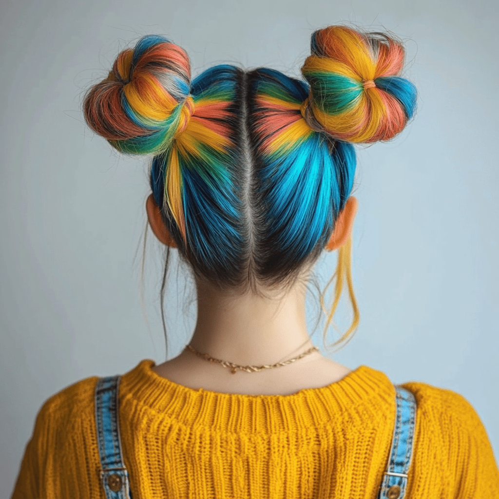 Imaginative Space Buns Summer Hairstyles