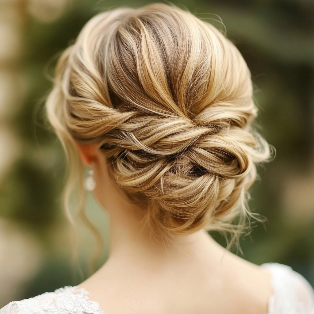 Romantic Twisted Updo Hairstyles For Prom