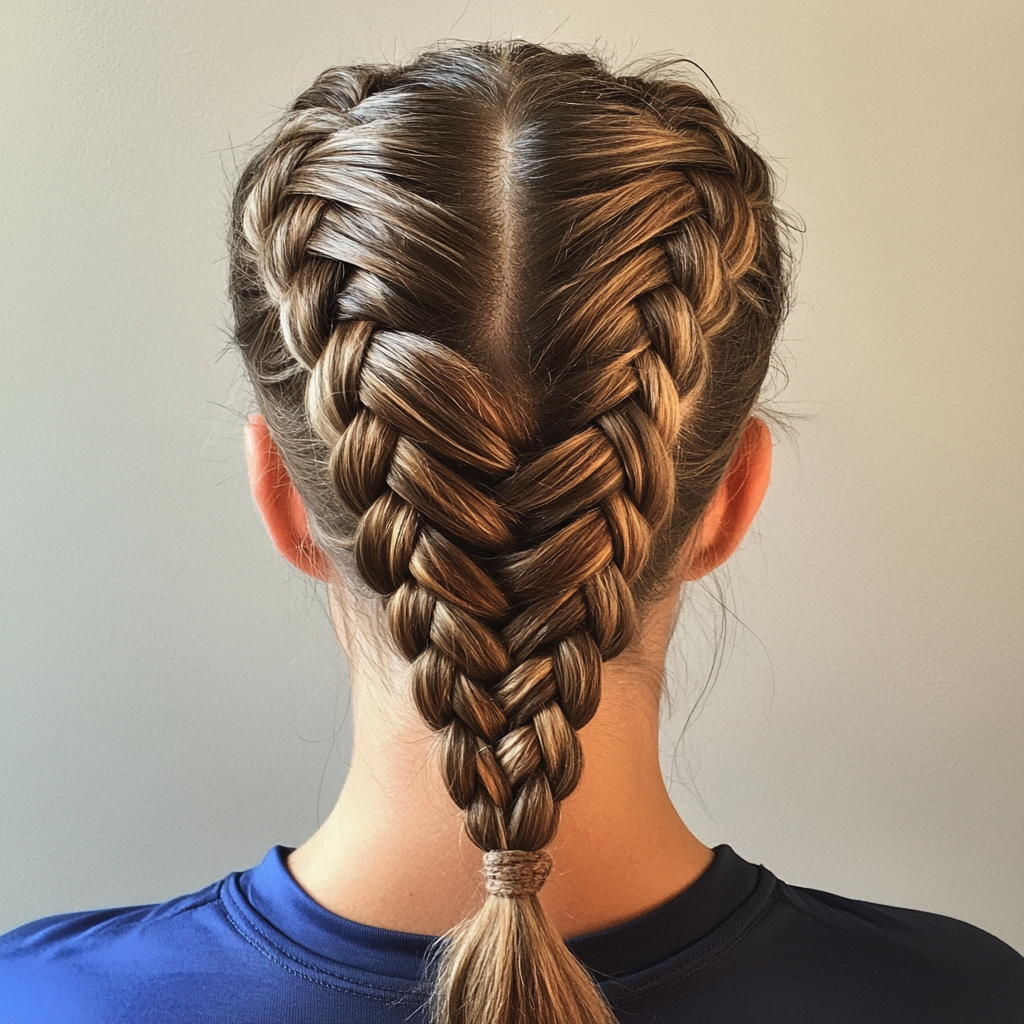 Secure French Braid Softball Hairstyles